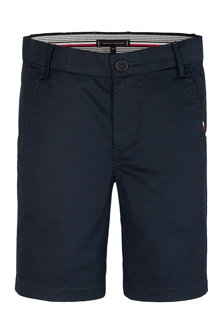 Детские шорты Tommy Hilfiger цвет синий KB0KB09641 Детские шорты Tommy Hilfiger цвет синий KB0KB09641