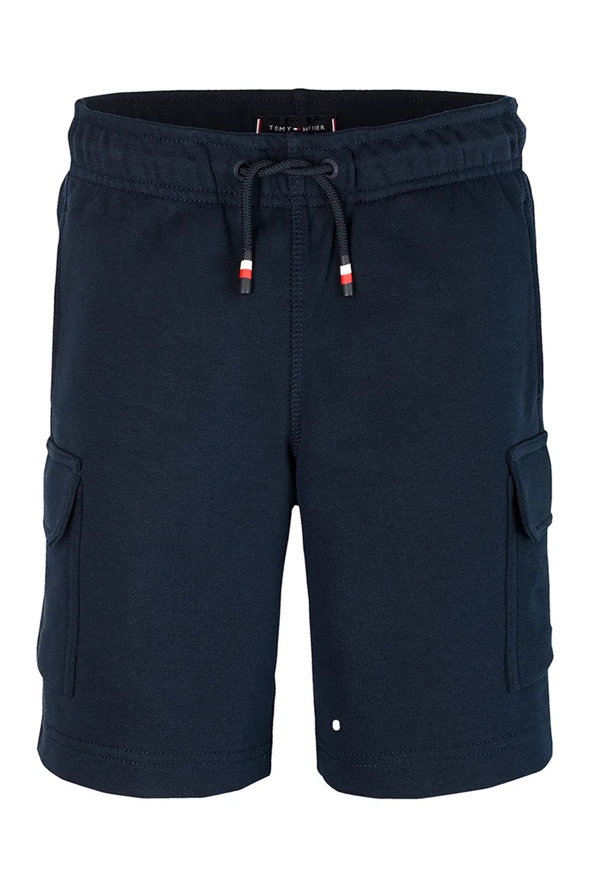 Детские шорты Tommy Hilfiger цвет синий регулируемая талия KB0KB09659 Детские шорты Tommy Hilfiger цвет синий регулируемая талия KB0KB09659