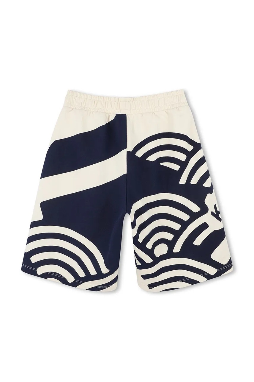 Детские хлопковые шорты Kenzo Kids цвет бежевый K61116 Детские хлопковые шорты Kenzo Kids цвет бежевый K61116
