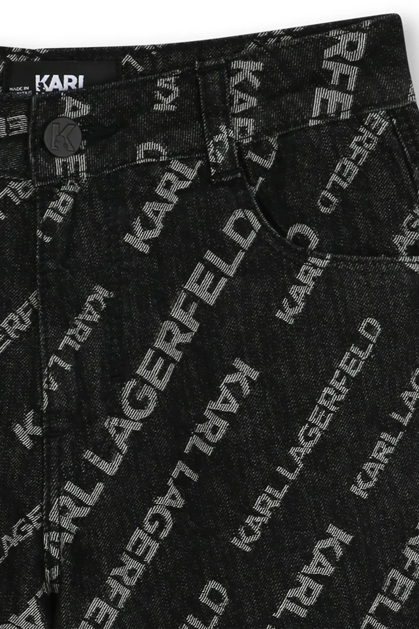 Detské rifľové krátke nohavice Karl Lagerfeld