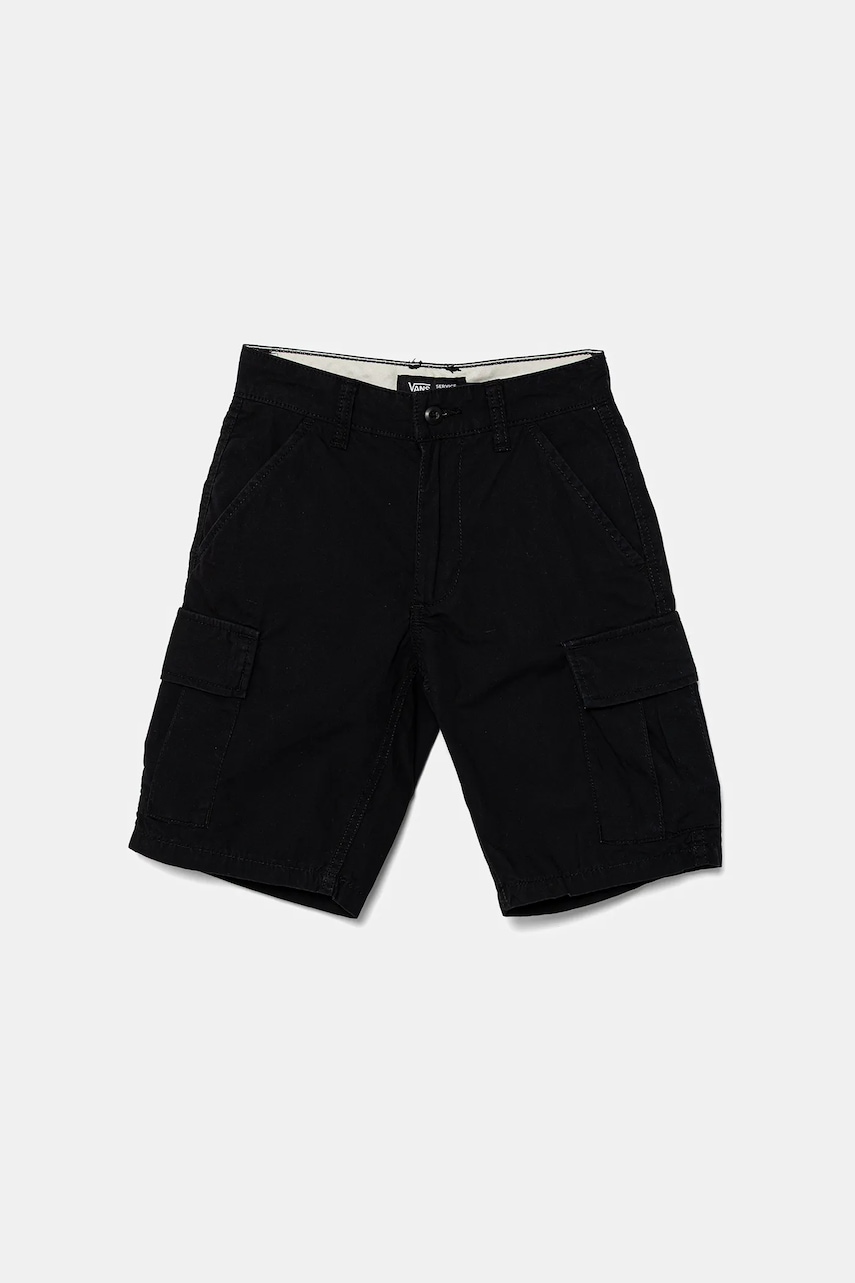 Vans pantaloni scurți din bumbac pentru copii Service Cargo Short culoarea negru, VN0007Z6BLK1