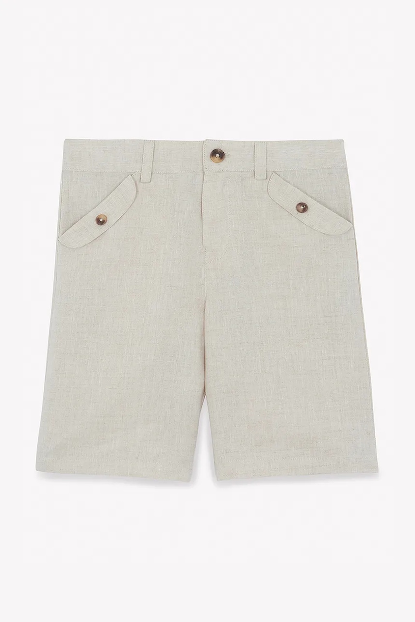 Детские льняные шорты Tartine et Chocolat цвет бежевый CA26003 Детские льняные шорты Tartine et Chocolat цвет бежевый CA26003