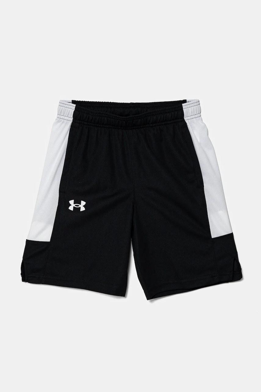 Under Armour pantaloni scurti copii Zone 7 Short culoarea negru, talie reglabila, 1383402 Under Armour pantaloni scurti copii Zone 7 Short culoarea negru, talie reglabila, 1383402