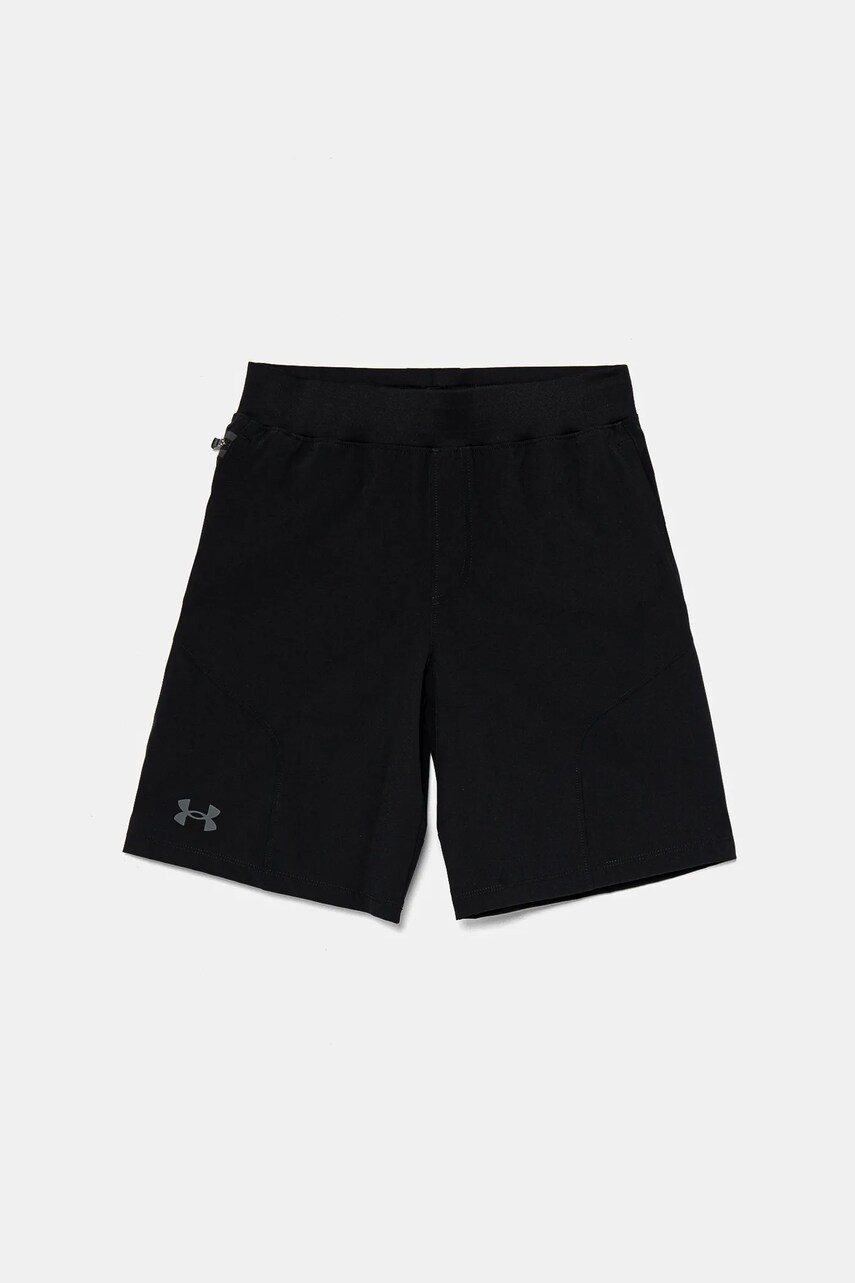 Under Armour pantaloni scurti copii Unstoppable Short culoarea negru, talie reglabila, 1383127