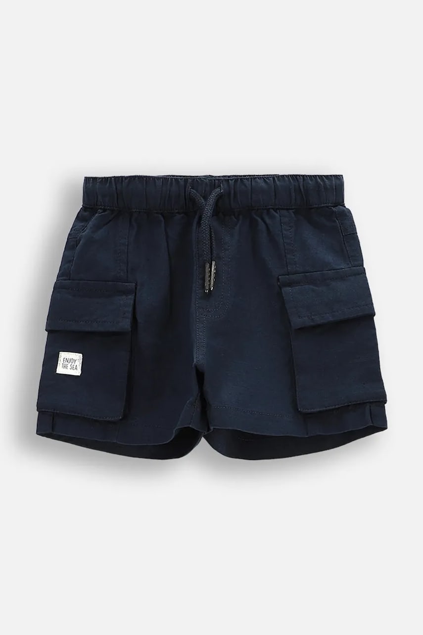 Coccodrillo pantaloni scurți culoarea bleumarin, talie reglabilă, HOLIDAY SPLASH BOY NEWBORN