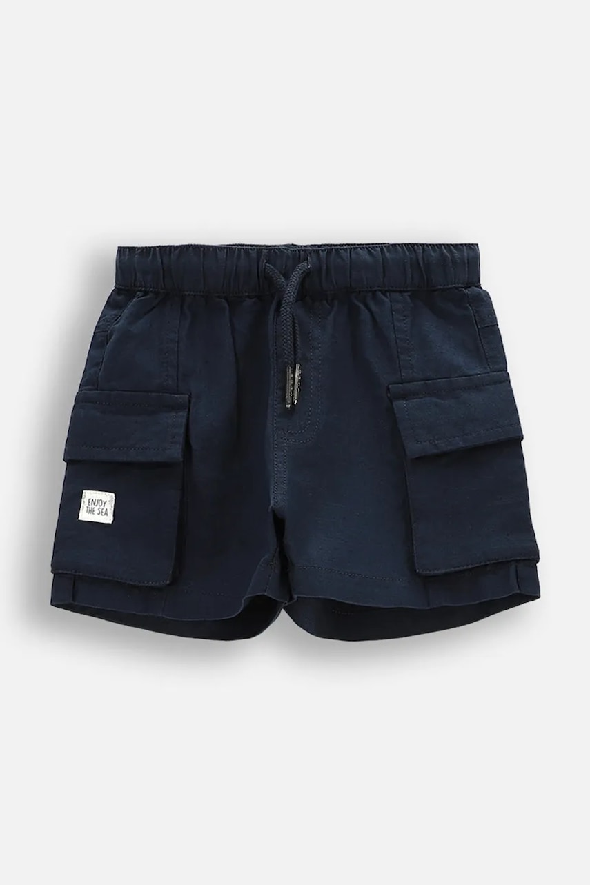 Kraťasy Coccodrillo tmavomodrá barva, nastavitelný pas, HOLIDAY SPLASH BOY NEWBORN