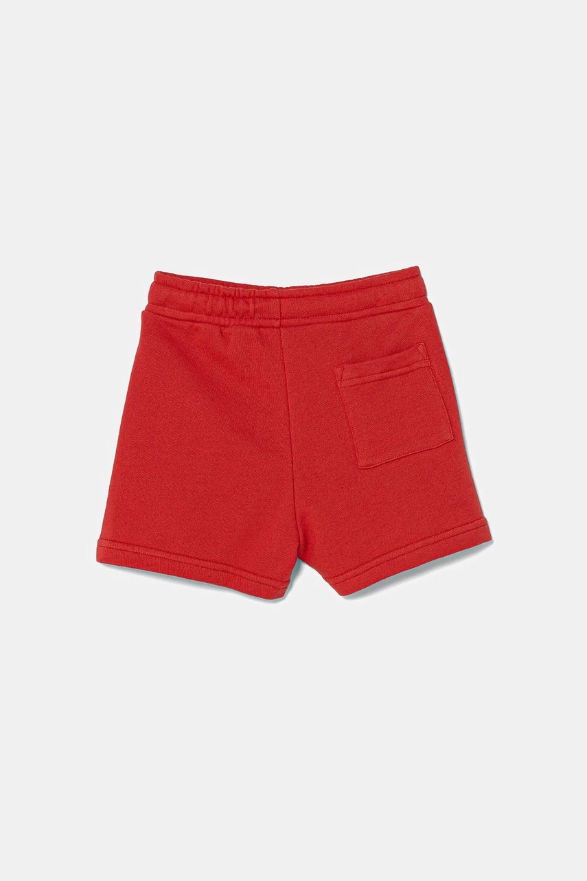 Детские хлопковые шорты United Colors of Benetton цвет красный регулируемая талия 3J68G901O Детские хлопковые шорты United Colors of Benetton цвет красный регулируемая талия 3J68G901O