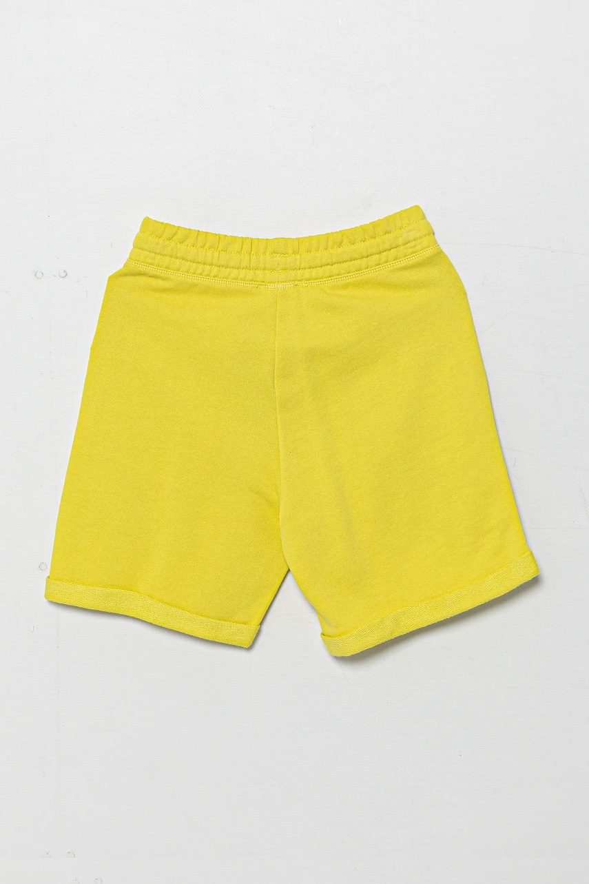 Детские хлопковые шорты United Colors of Benetton цвет зелёный регулируемая талия 3J68C901G