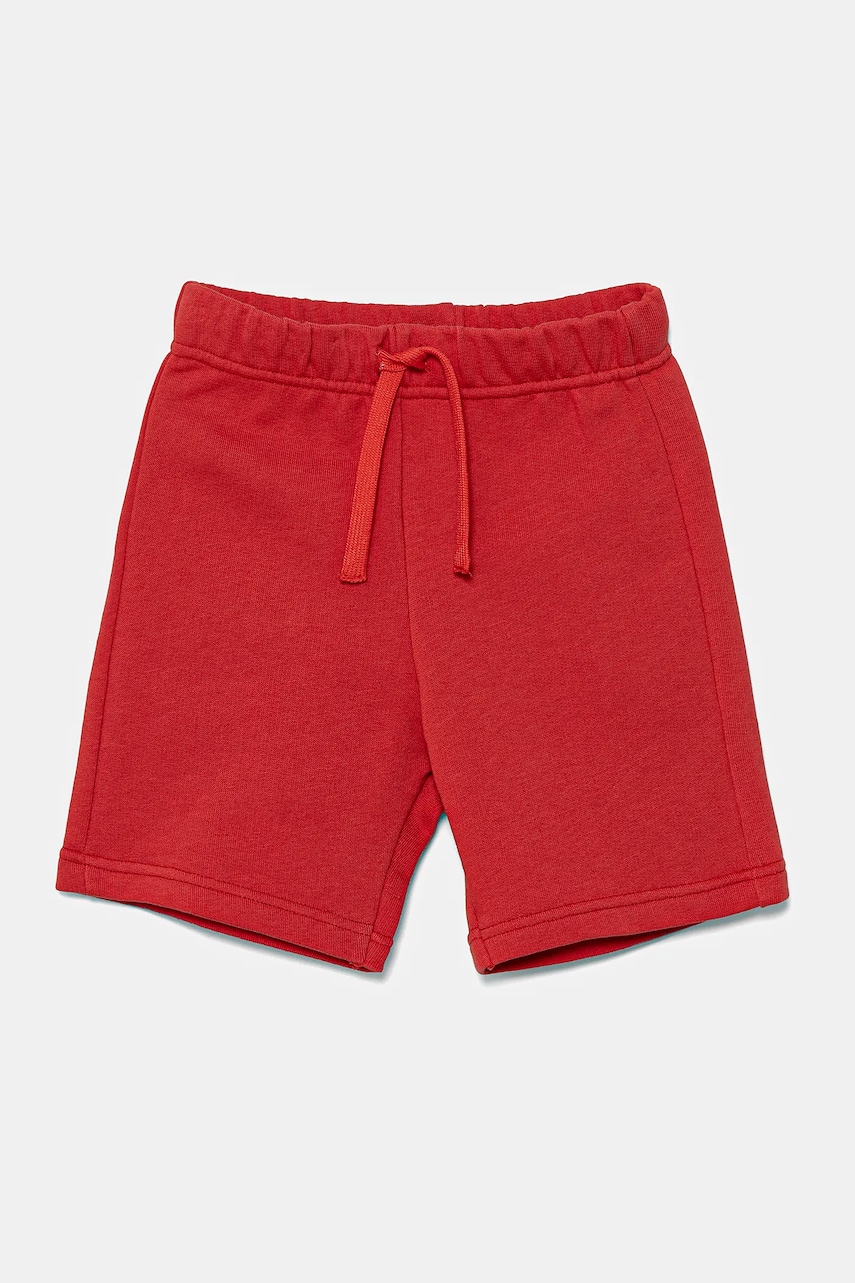 United Colors of Benetton pantaloni scurți din bumbac pentru copii culoarea rosu, talie reglabila, 3J70G900P United Colors of Benetton pantaloni scurți din bumbac pentru copii culoarea rosu, talie reglabila, 3J70G900P