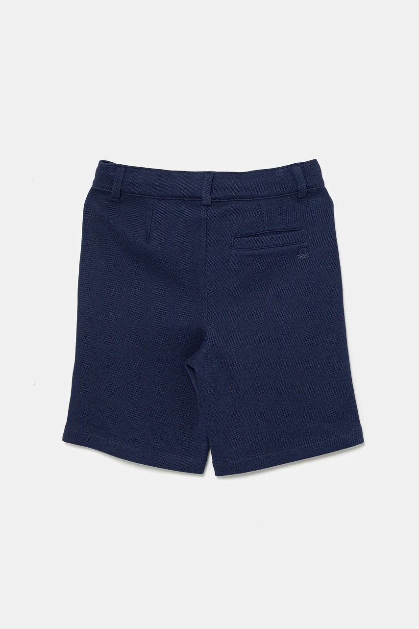 Детские хлопковые шорты United Colors of Benetton цвет синий регулируемая талия 3KWYC903D