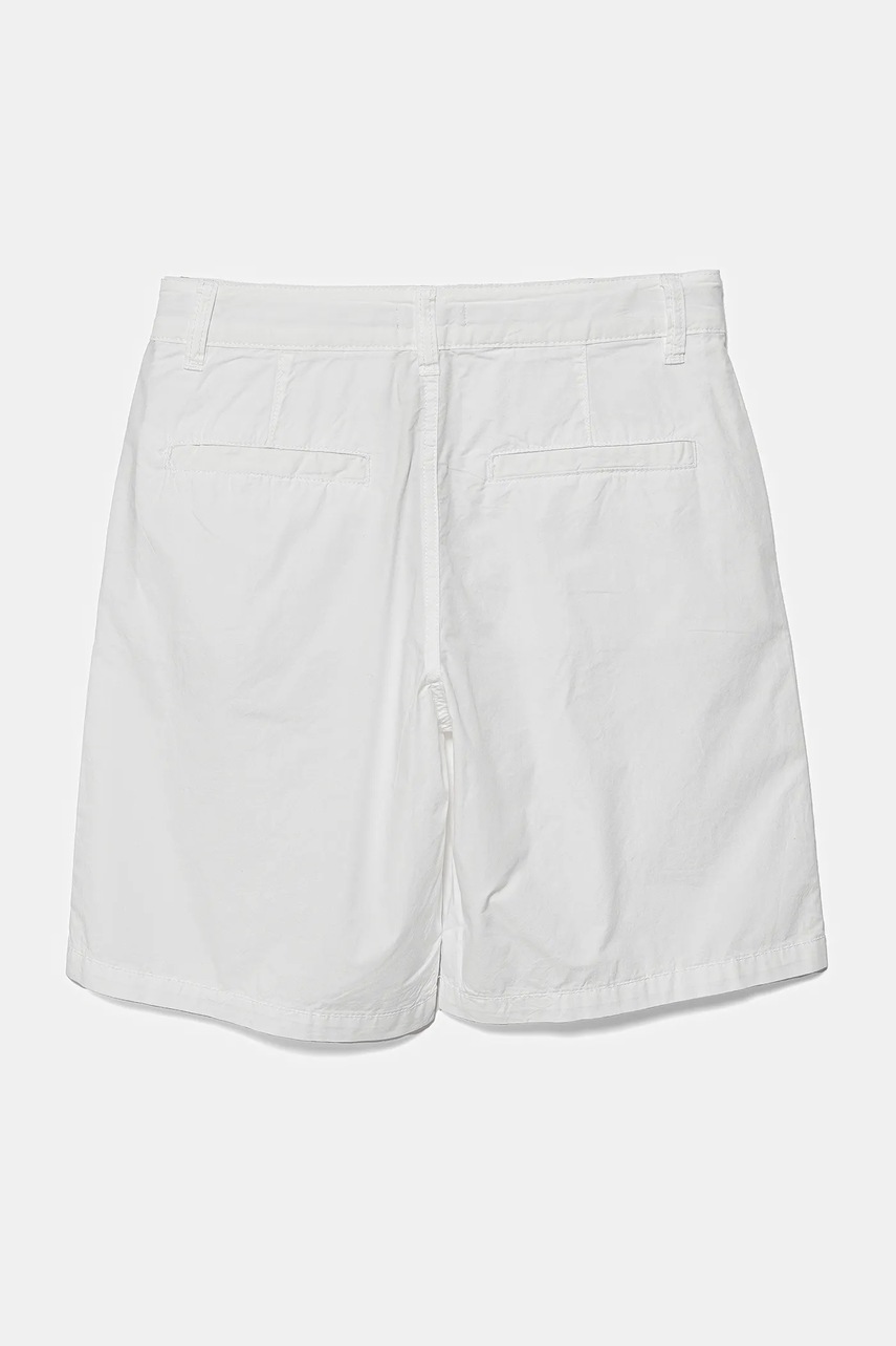 Детские хлопковые шорты United Colors of Benetton цвет белый регулируемая талия 4AC7C903O