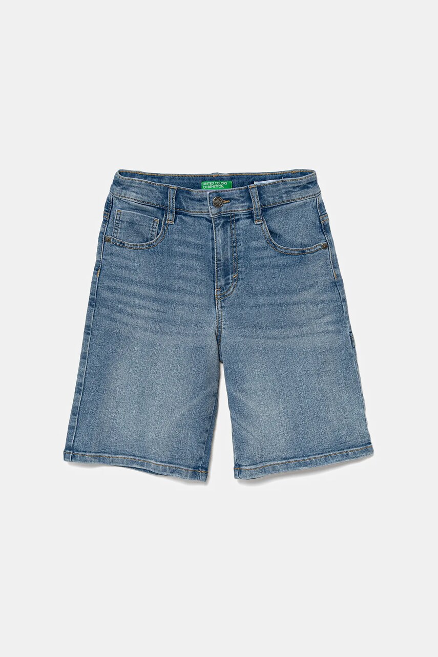 United Colors of Benetton pantaloni scurți din denim pentru copii talie reglabila, 4PORC903I