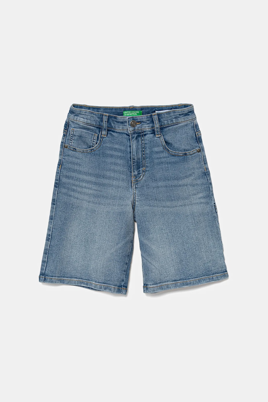 United Colors of Benetton pantaloni scurți din denim pentru copii talie reglabila, 4PORC903I