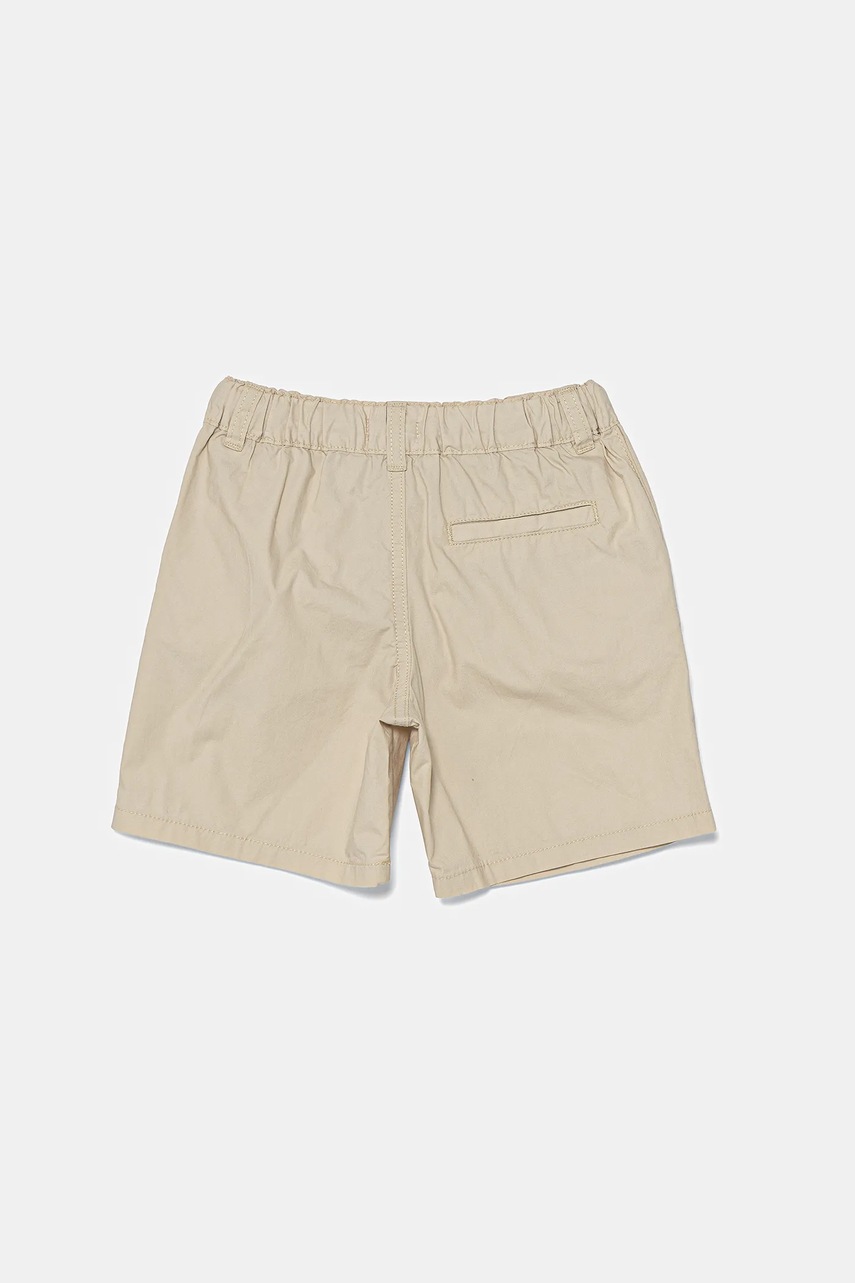 Детские хлопковые шорты United Colors of Benetton цвет бежевый регулируемая талия 4AC7G902O