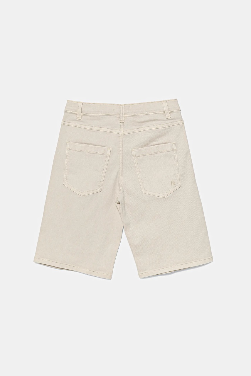 Детские шорты United Colors of Benetton цвет бежевый регулируемая талия 4QNJC903Q