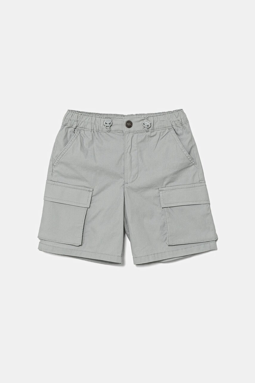 United Colors of Benetton pantaloni scurti copii culoarea gri, talie reglabila, 4L2VG902V