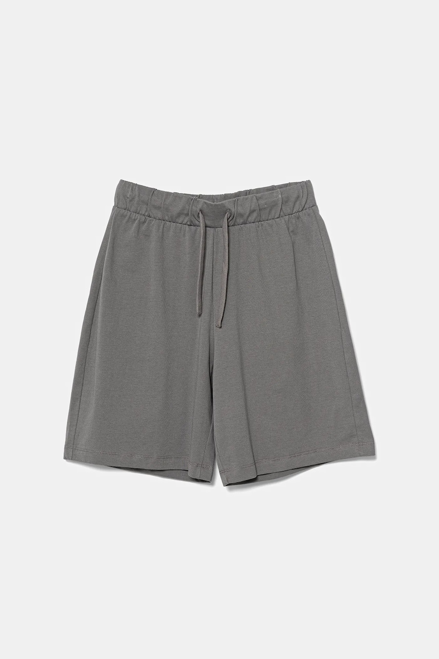 United Colors of Benetton pantaloni scurți din bumbac pentru copii culoarea gri, talie reglabila, 3BL0C903L