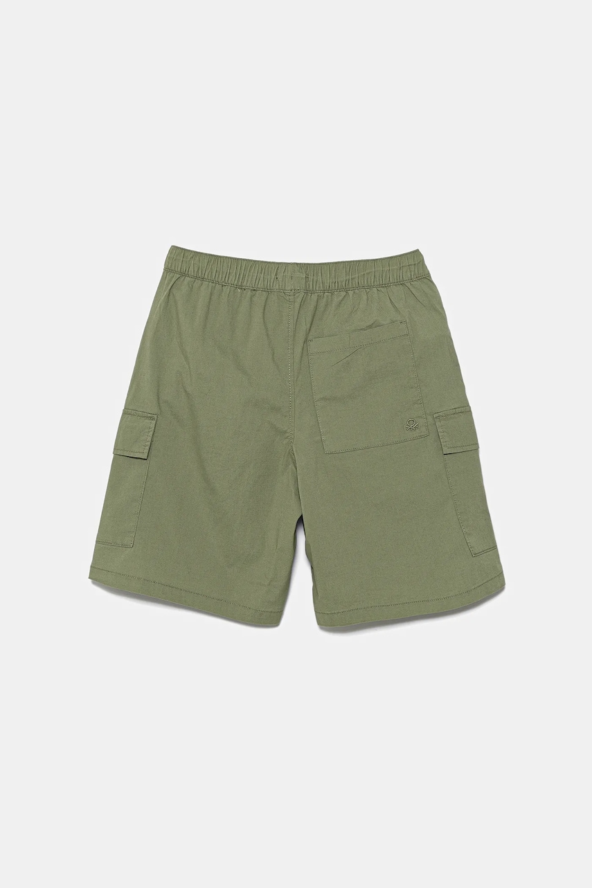 Детские шорты United Colors of Benetton цвет зелёный регулируемая талия 4L2VC9046 Детские шорты United Colors of Benetton цвет зелёный регулируемая талия 4L2VC9046