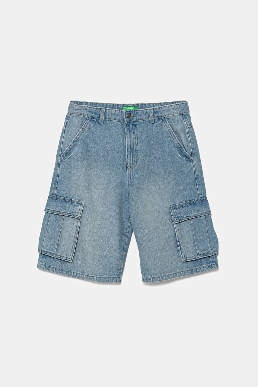 United Colors of Benetton pantaloni scurti din denim pentru copii 4KEHC9041