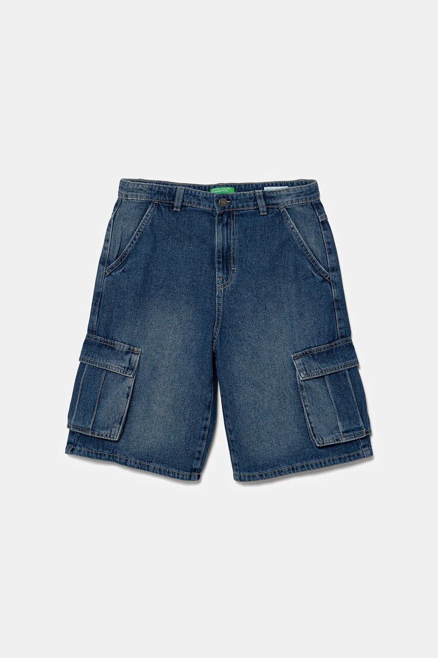 United Colors of Benetton pantaloni scurți din denim pentru copii 4KEHC9041