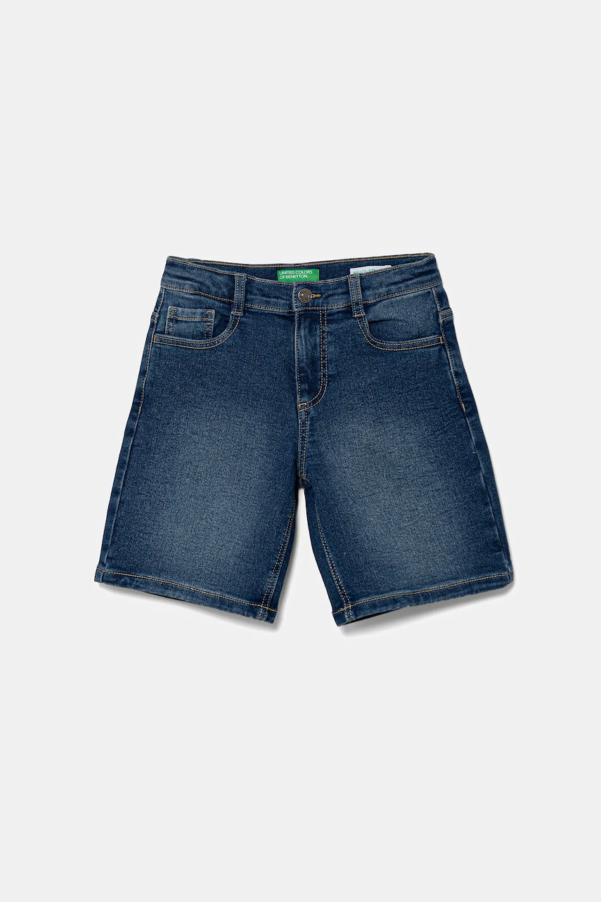 United Colors of Benetton pantaloni scurți din denim pentru copii talie reglabila, 44LGC9048