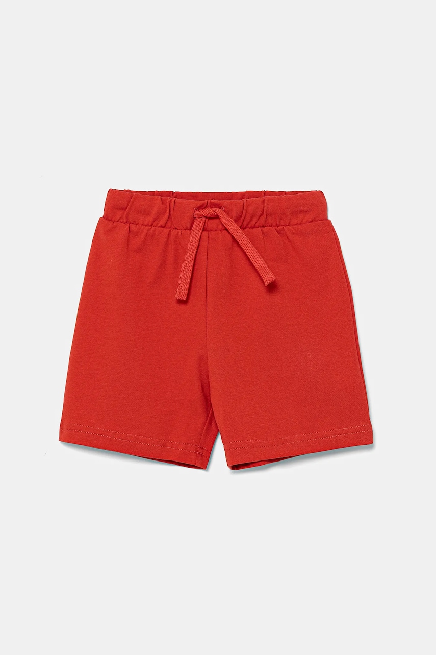 United Colors of Benetton pantaloni scurți din bumbac pentru copii culoarea rosu, talie reglabila, 3BL0G900Q
