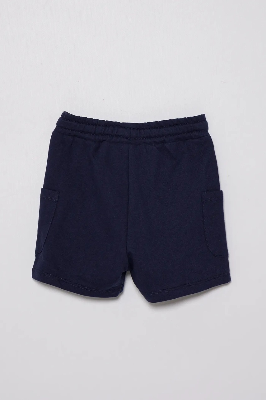 Детские хлопковые шорты United Colors of Benetton цвет синий регулируемая талия 39DJG901C