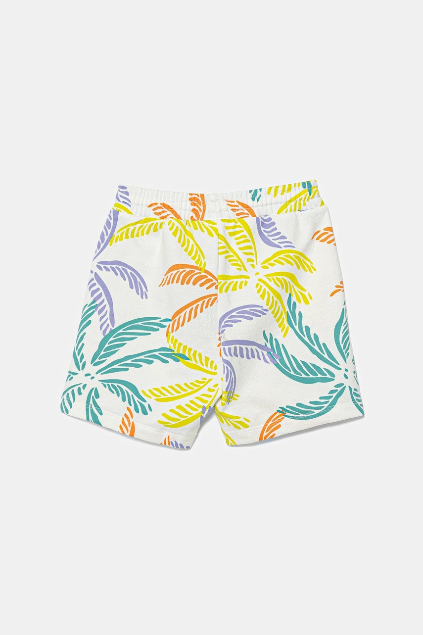 Детские хлопковые шорты United Colors of Benetton цвет бежевый регулируемая талия 32IEG901Y