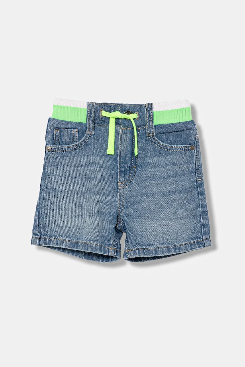 United Colors of Benetton pantaloni scurti din denim pentru copii talie reglabila, 4AD7G902Y