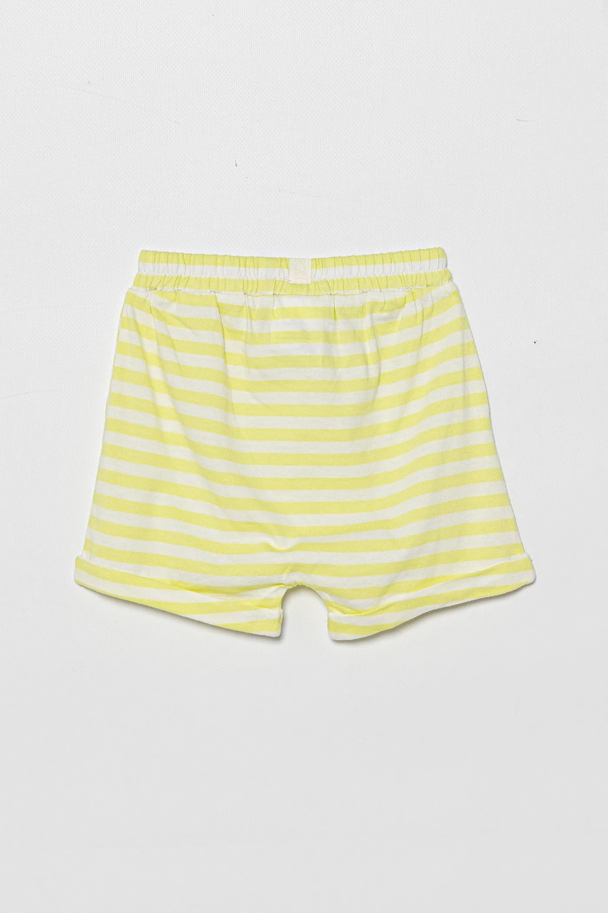 Детские хлопковые шорты United Colors of Benetton цвет зелёный  34LPA900I