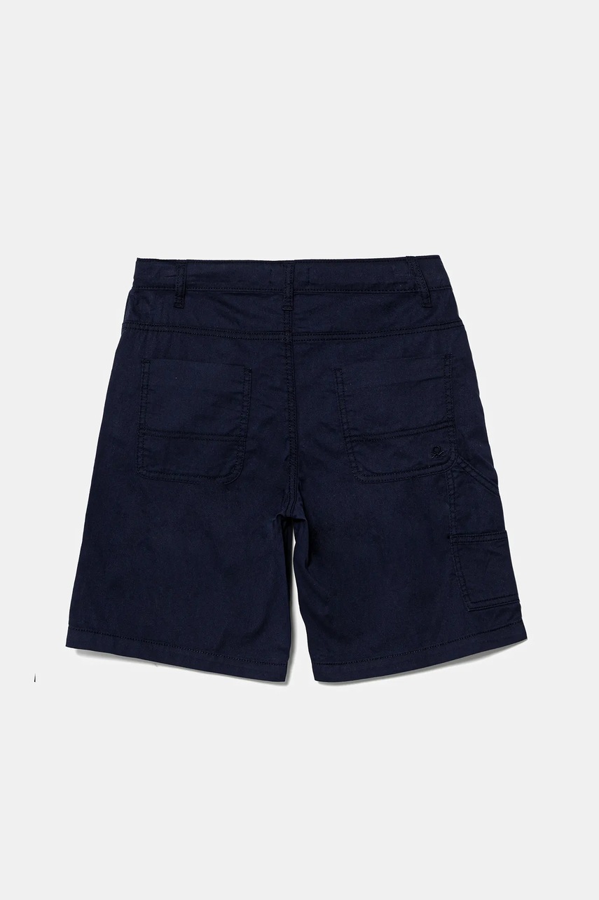 Детские хлопковые шорты United Colors of Benetton цвет синий  47RGC902U