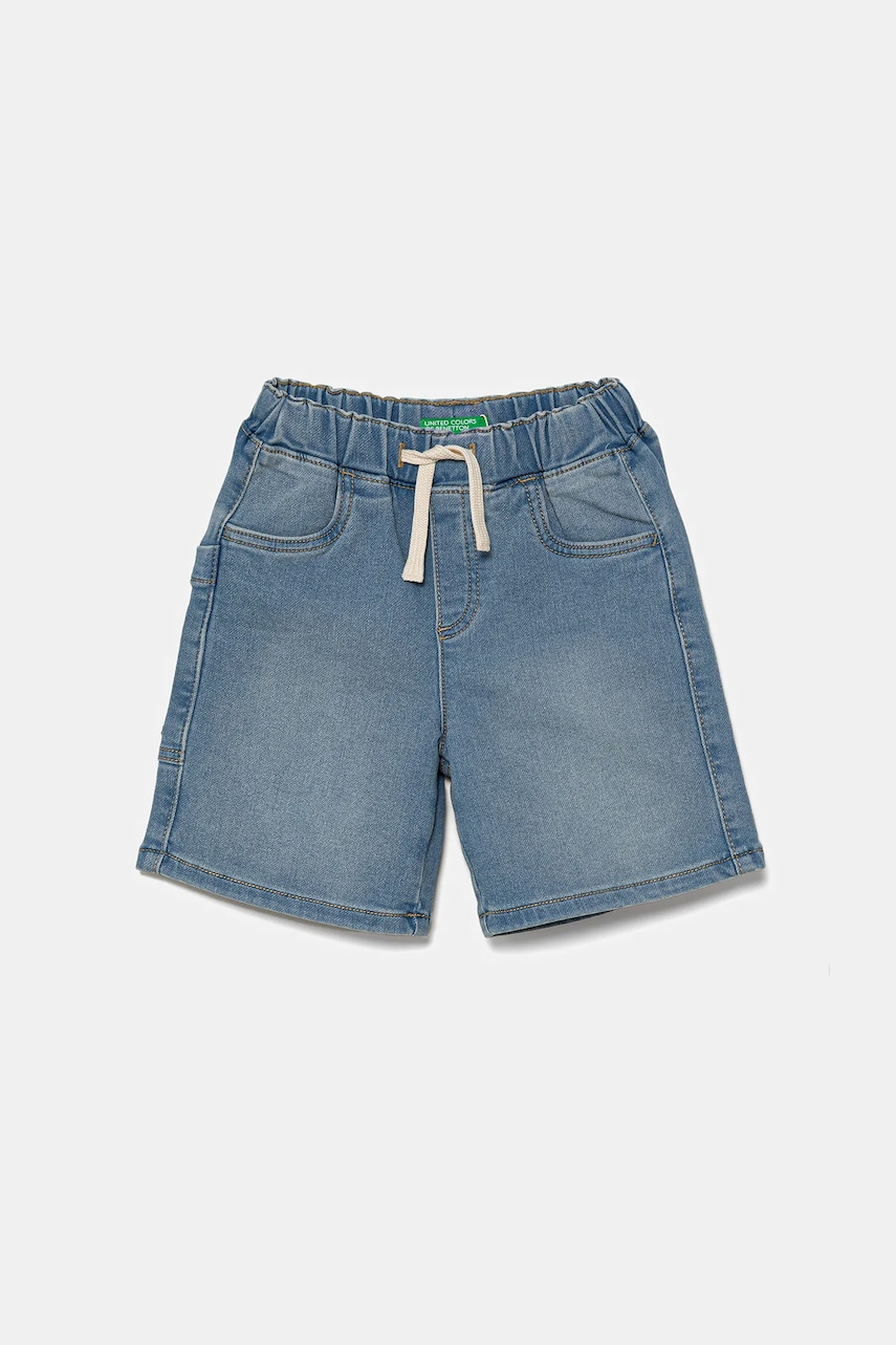 United Colors of Benetton pantaloni scurți din denim pentru bebeluși talie reglabila, 44LGG9032