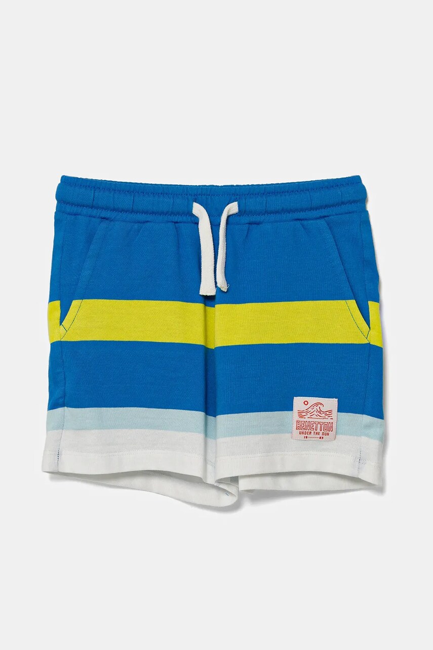 United Colors of Benetton pantaloni scurți din bumbac pentru copii talie reglabila, 3FZMG901U