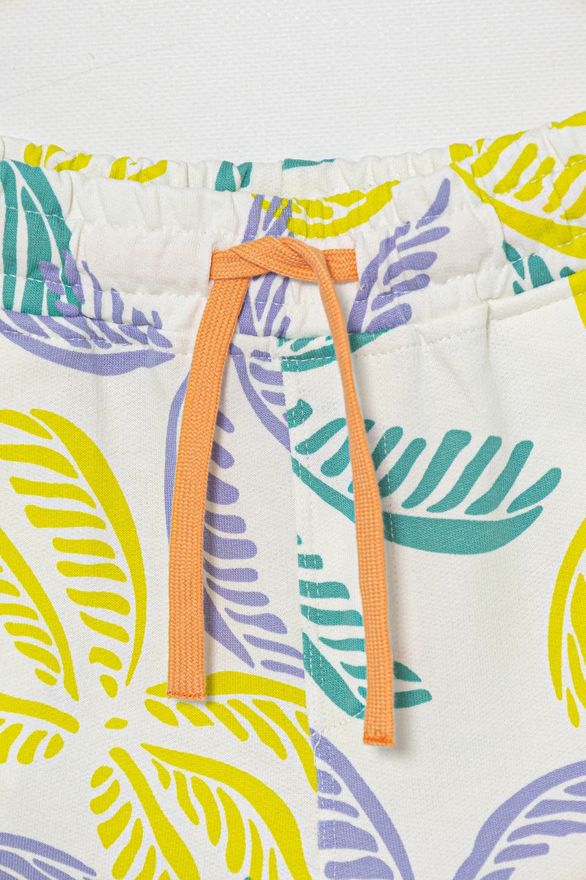 Детские хлопковые шорты United Colors of Benetton цвет белый регулируемая талия 32IEC903E