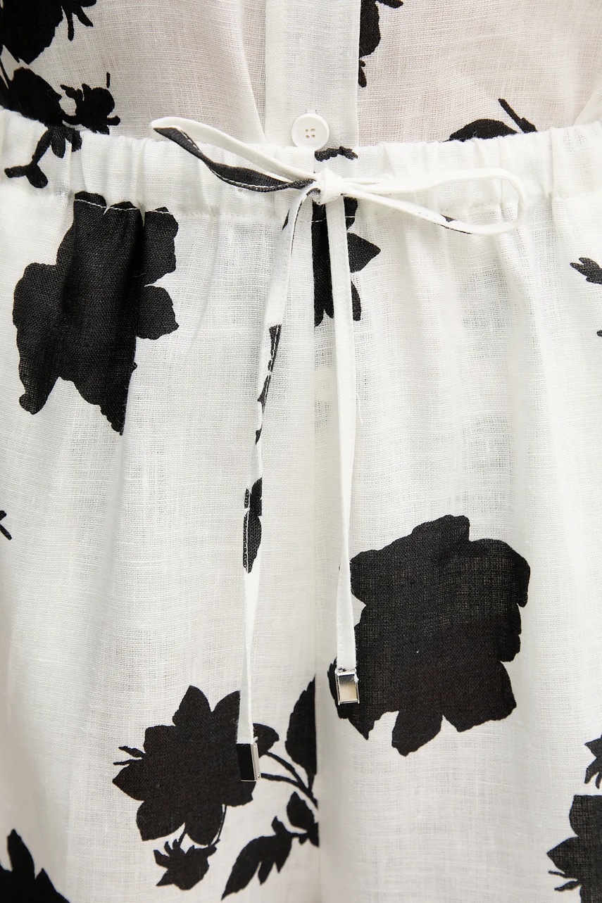 Σορτς από λινό Liviana Conti χρώμα: άσπρο, L5SL57 φωτογραφία