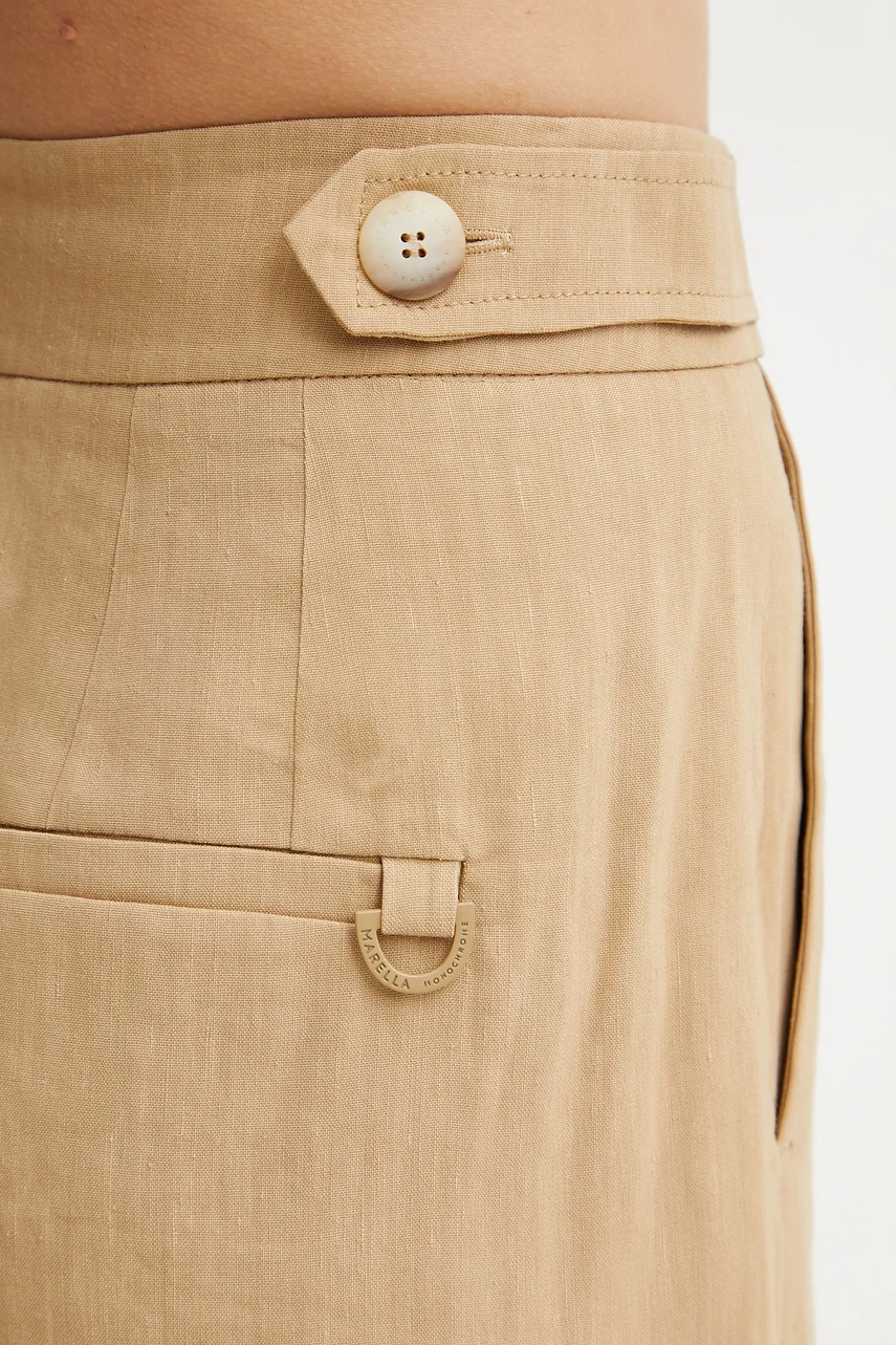 Šortky s příměsí lnu Marella SAGITTA (obrázek 3)