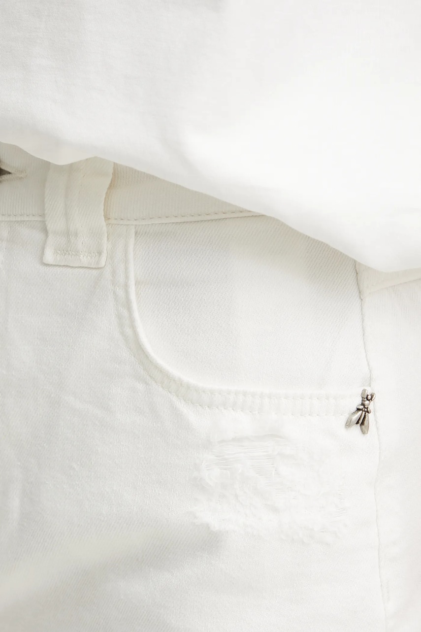 Rifľové krátke nohavice Patrizia Pepe.