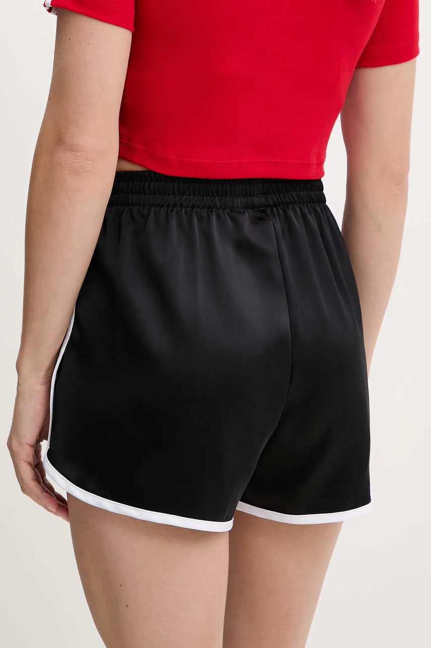 adidas Originals rövidnadrág 3S SPRINTER fekete, nyomott mintás, magas derekú, JD3119 termék 2. képe
