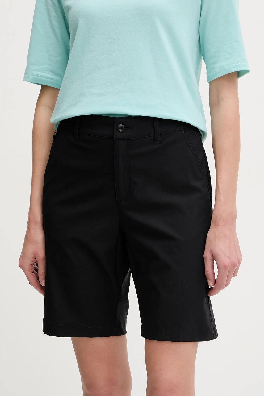 Levně Outdoorové šortky Columbia Leslie Falls černá barva, medium waist, 2119193