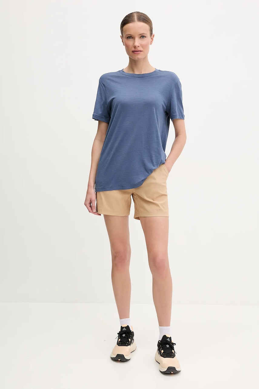 Шорты outdoor Columbia Leslie Falls цвет зелёный однотонные средняя посадка 2126061 Шорты outdoor Columbia Leslie Falls цвет зелёный однотонные средняя посадка 2126061