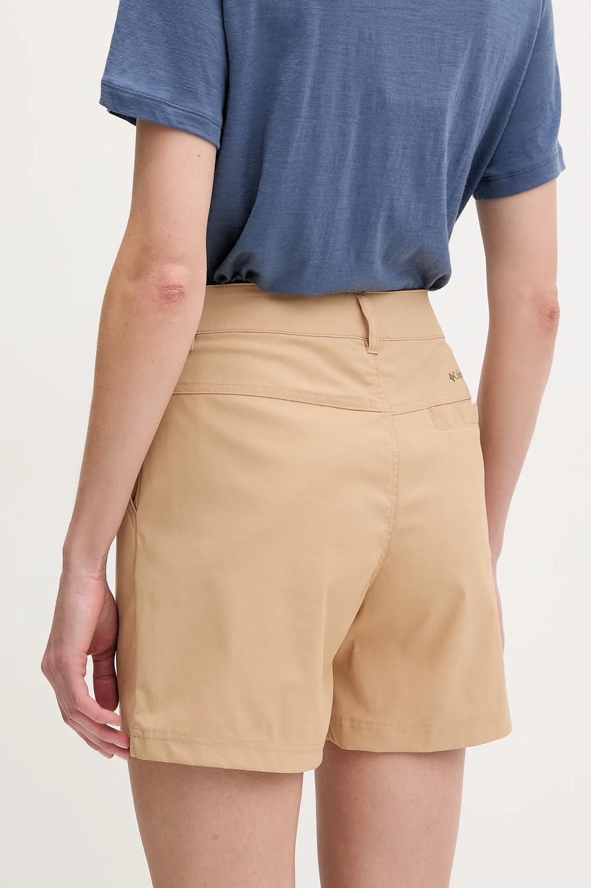 Σορτς εξωτερικού χώρου Columbia Leslie Falls χρώμα: πράσινο, 2126061 φωτογραφία