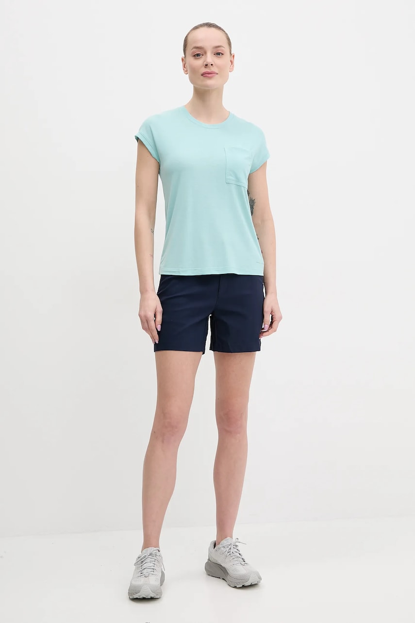 Шорты outdoor Columbia Leslie Falls цвет синий однотонные средняя посадка 2126061 Шорты outdoor Columbia Leslie Falls цвет синий однотонные средняя посадка 2126061