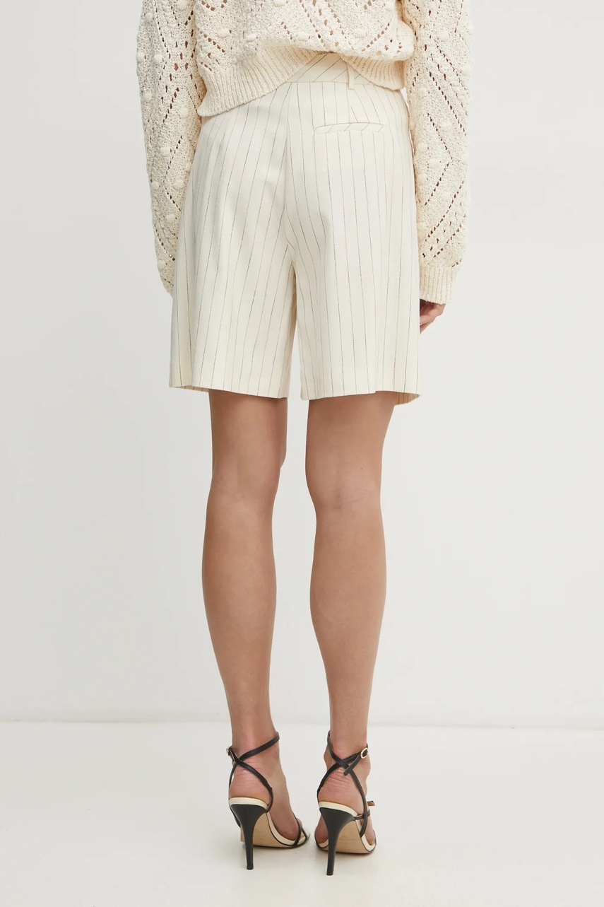 Σορτς Simona Corsellini χρώμα: μπεζ, P25CPSH001 φωτογραφία