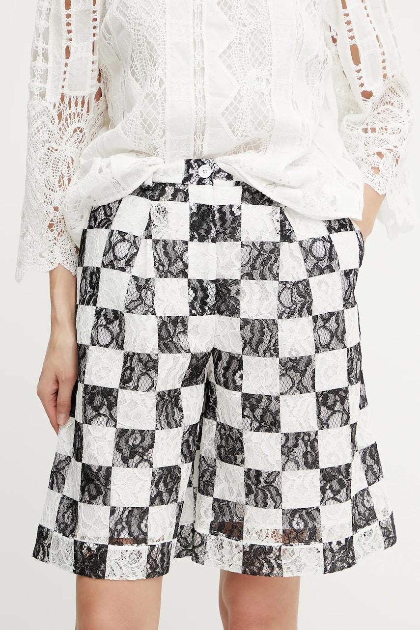 Levně Kraťasy Pinko dámské, černá barva, high waist, 105295 A2MF