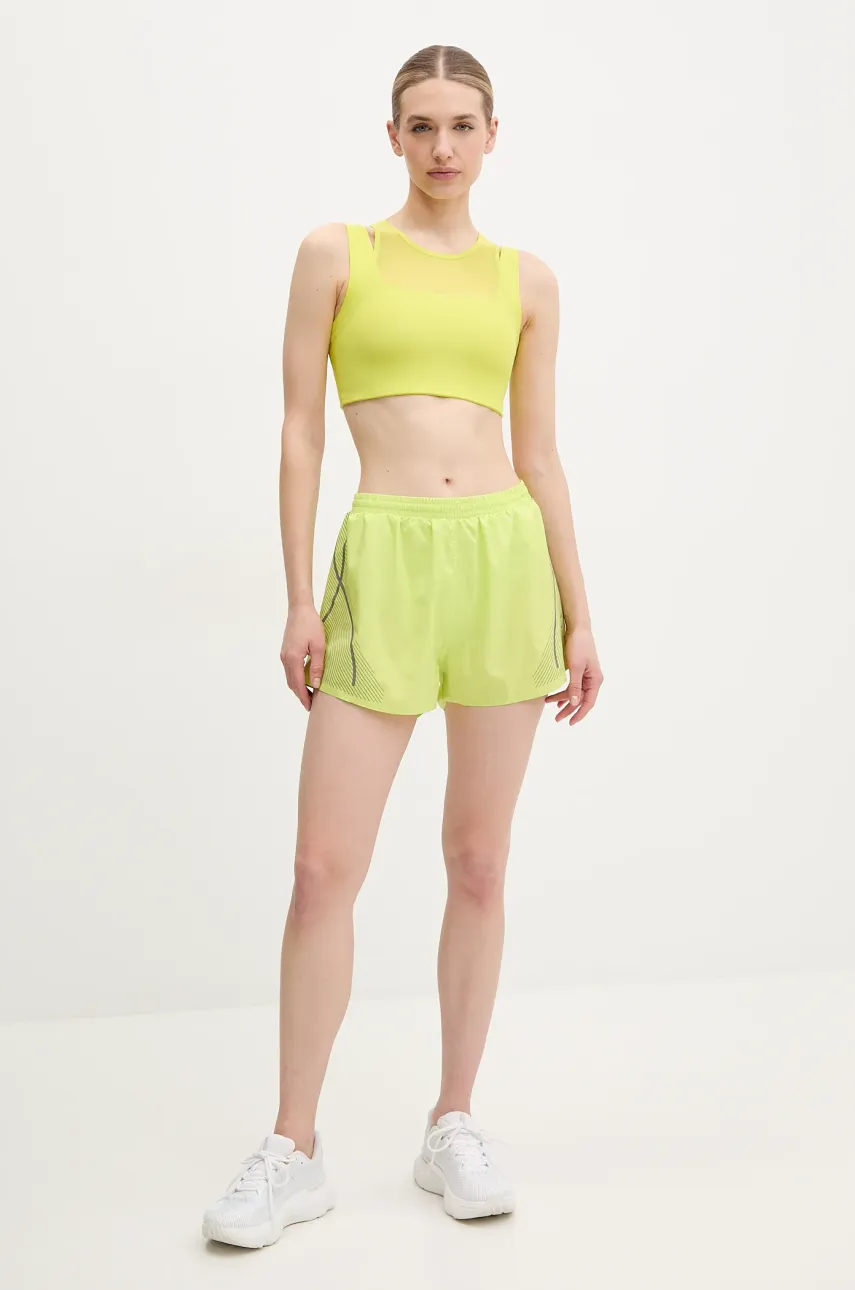 Шорты adidas by Stella McCartney женские цвет зелёный с принтом средняя посадка JI8054 Шорты adidas by Stella McCartney женские цвет зелёный с принтом средняя посадка JI8054
