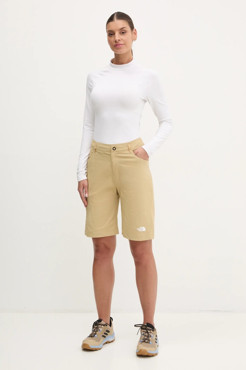 Σορτς εξωτερικού χώρου The North Face Exploration χρώμα: πράσινο, NF0A8BS3LK51 φωτογραφία