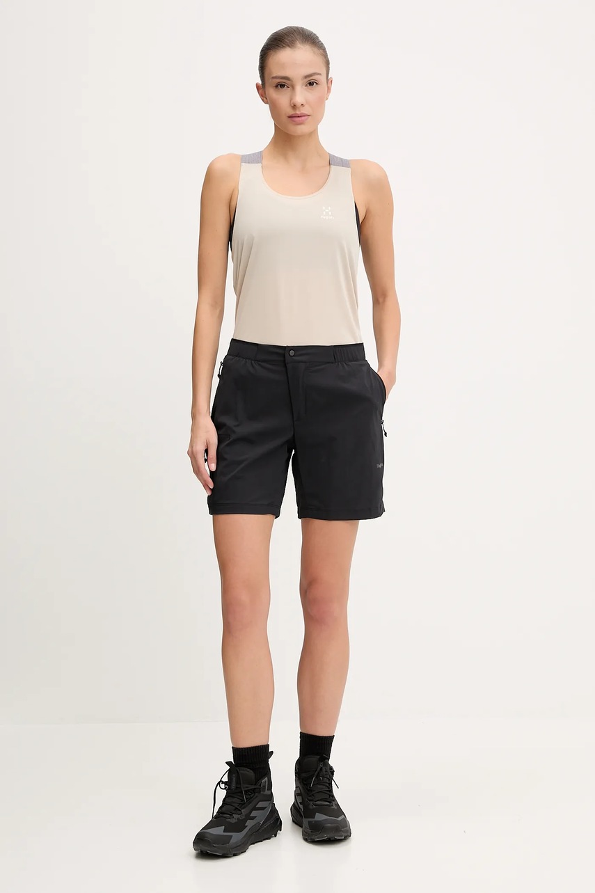 Шорты outdoor Haglöfs L.I.M Fuse II цвет чёрный однотонная средняя посадка 607710