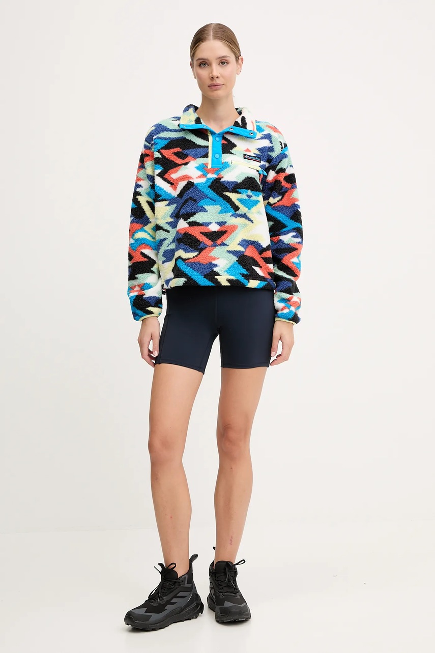 Шорты Helly Hansen HP женские цвет синий однотонные высокая посадка 34316