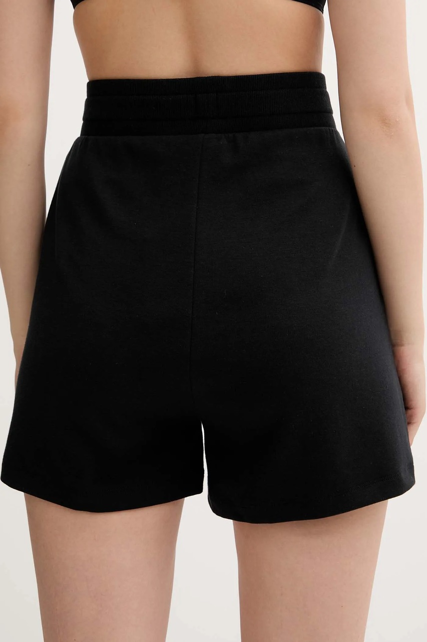 Шорты лаунж BOSS цвет чёрный однотонная средняя посадка 50539981