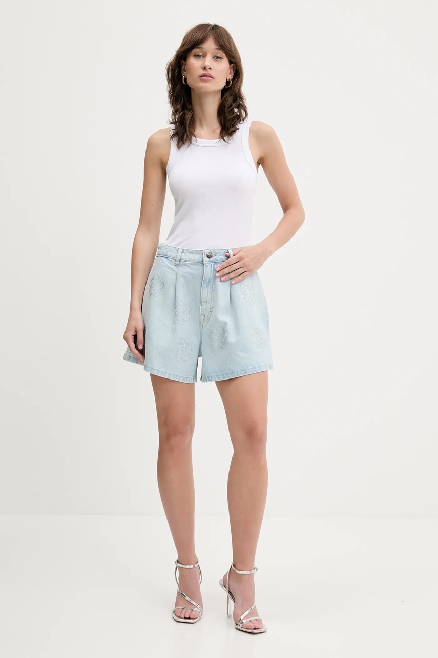 Джинсовые шорты Rotate с аппликацией высокая посадка 1138241468